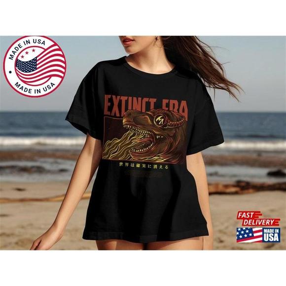 Extinct Era Dino Mens T-Shirt Graphic Novelty Funny Printed T-Shirts - Picture 1 of 4